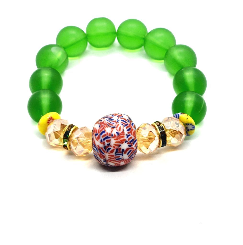 Ghana Beads handmade Recycled glass Akos Creative Image