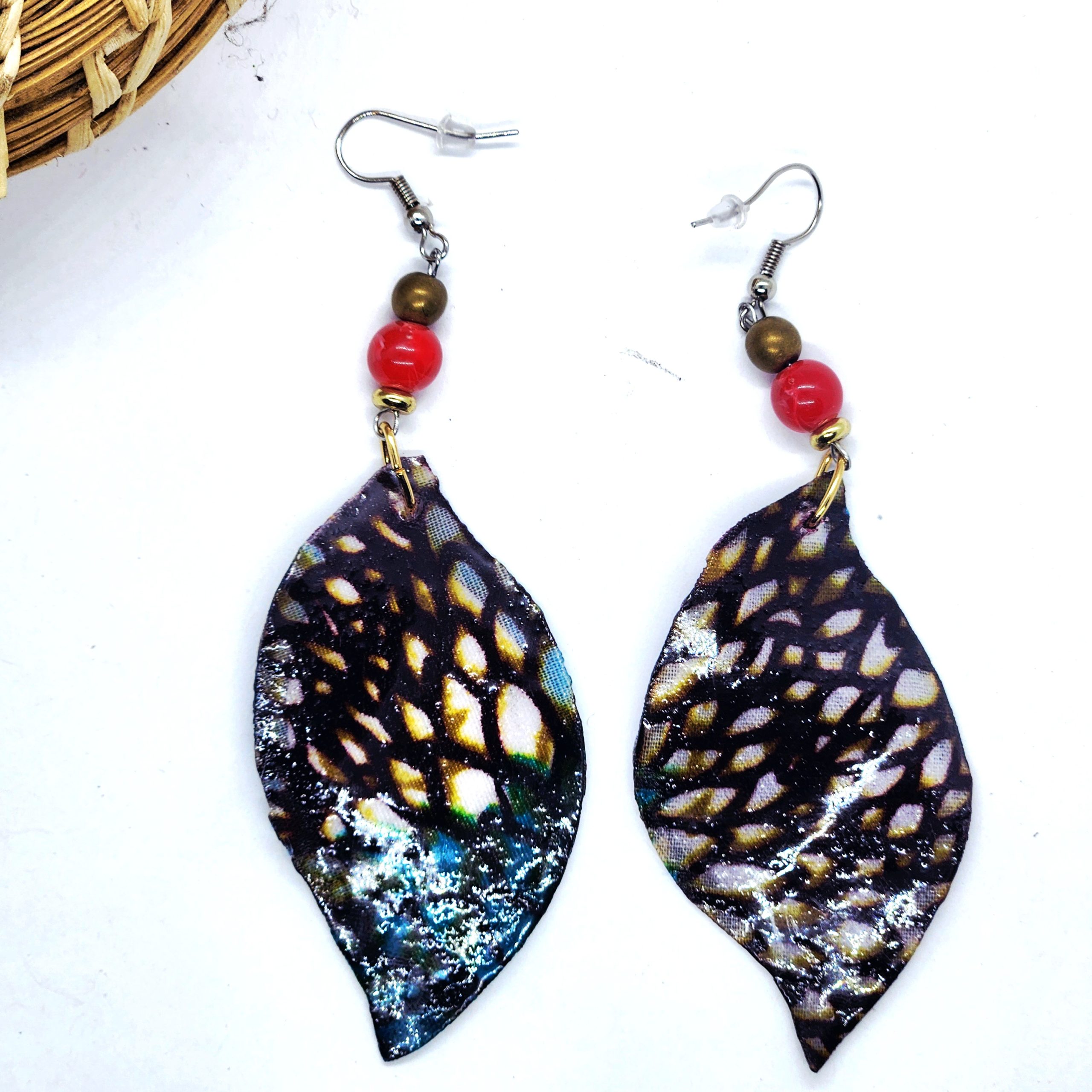 A Pair of Handmade resin Jewelry by Akos Creative