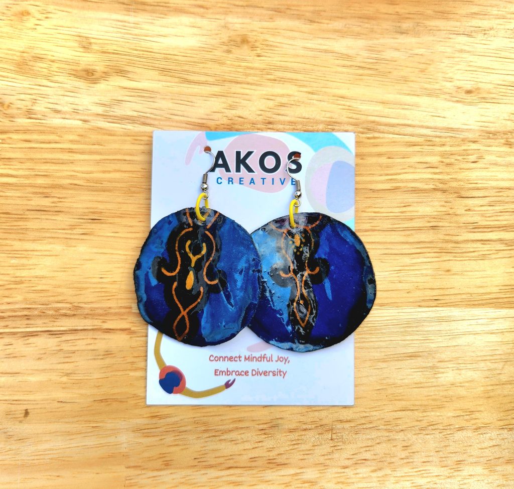 Large Resin Earrings Australia – Handmade by Akos Creative Melbourne