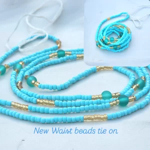 Image of mix colour waist beads by Akos Creative Melbourne